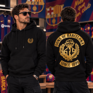 Sudadera Sons of Barcelona dorado.