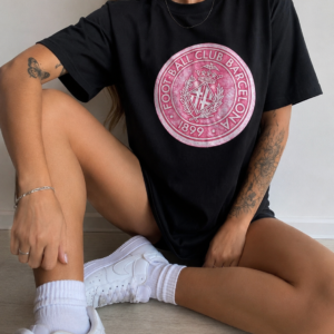 Camiseta chica logo Rosa