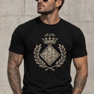 Camiseta escudo piedra